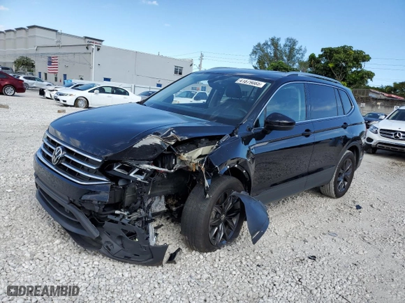 2023 Volkswagen Tiguan SE with VIN 3VV3B7AX4PM080861, listed as a Copart auction lot 41879085 with 28,836 mi miles and Non Repairable. Bid and sale history available at carsss.com. Image 1.