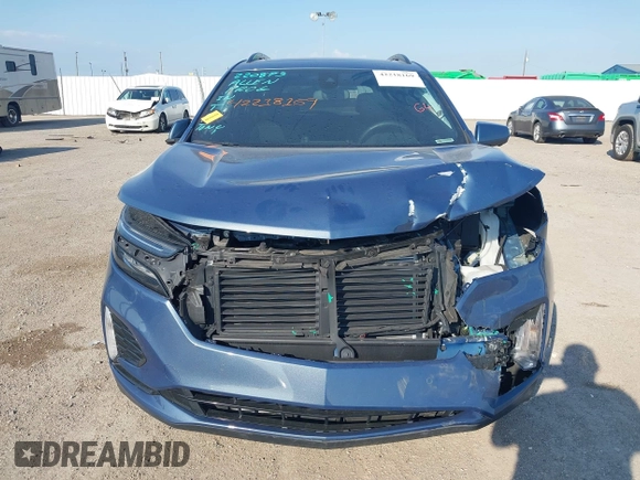 2024 Chevrolet Equinox RS with VIN 3GNAXWEG4RL166568, listed as a IAAI auction lot 42218169 with 14,019 mi miles and . Bid and sale history available at DreamBid. Image 12.