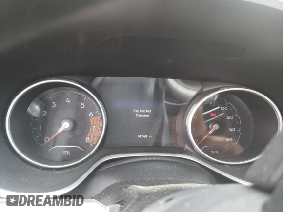 2019 Jeep Compass Sport z VIN 3C4NJCAB1KT637151, wystawiony jako Copart lot #60116915 z przebiegiem 74 149 mil mil oraz Nie do naprawy • Non repairable. Historia ofert i sprzedaży dostępna na DreamBid. Obrazek 9.