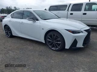2022 Lexus IS 350 F Sport with VIN JTHGZ1E29N5023953, listed as a IAAI auction lot 42598270 with 55,118 mi miles and . Bid and sale history available at DreamBid. Image 1.