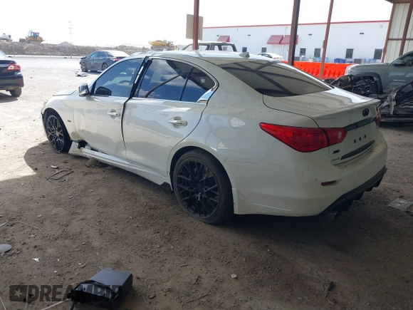 2017 Infiniti Q50 3.0t Premium with VIN JN1EV7AR8HM839303, listed as a IAAI auction lot 41783123 with 53,547 mi miles. Bid and sale history available at carsss.com. Image 3.