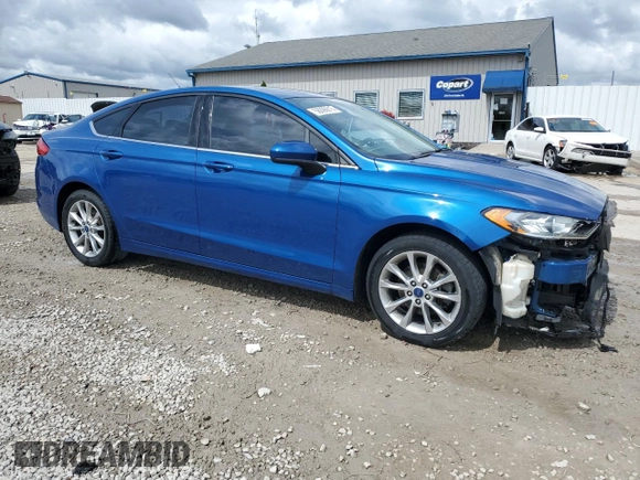 2017 Ford Fusion SE with VIN 3FA6P0H79HR205096, listed as a Copart auction lot 56096615 with 160,359 mi miles and Salvage title. Bid and sale history available at DreamBid. Image 4.