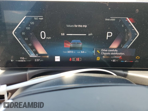 2024 BMW 4 Series 430i with VIN WBA63AV00RFR54092, listed as a Copart auction lot 53495545 with 32,212 mi miles and Salvage title. Bid and sale history available at DreamBid. Image 9.