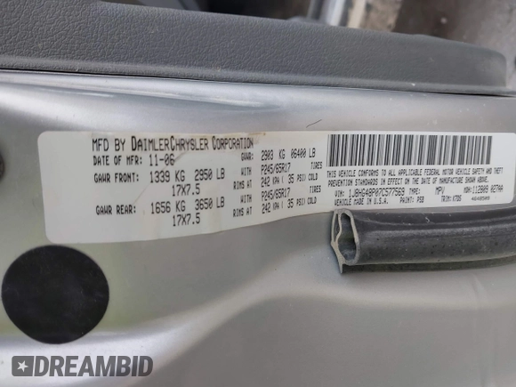 2007 Jeep Commander Sport с VIN 1J8HG48P07C577569, выставлен на аукционе IAAI как лот 41497583 с пробегом 245 446 миль миль и . История ставок и продаж доступна на DreamBid. Изображение 9.