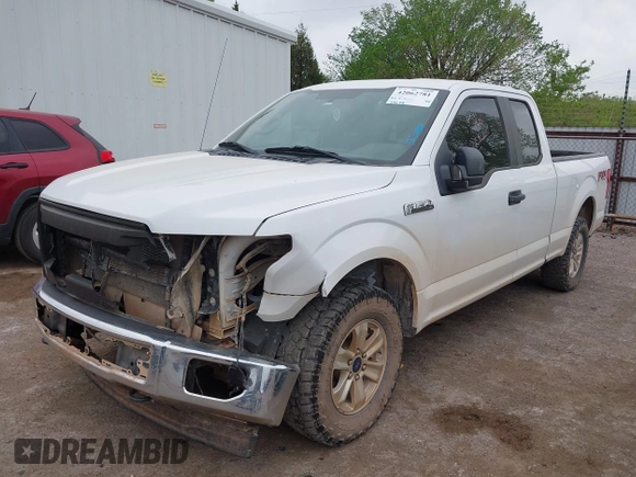 2017 Ford F-150 XL with VIN 1FTFX1EF0HFA09802, listed as a IAAI auction lot 42062781 with 124,279 mi miles. Bid and sale history available at carsss.com. Image 2.