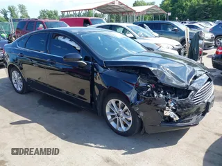 2020 Ford Fusion Hybrid SE with VIN 3FA6P0LU9LR161722, listed as a IAAI auction lot 42187436 with 49,376 mi miles. Bid and sale history available at carsss.com. Image 1.
