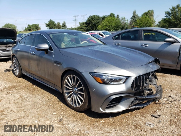 2020 Mercedes-Benz AMG GT 63 S with VIN WDD7X8KBXLA013320, listed as a Copart auction lot 63003904 with 8,919 mi miles and Salvage title. Bid and sale history available at DreamBid. Image 4.