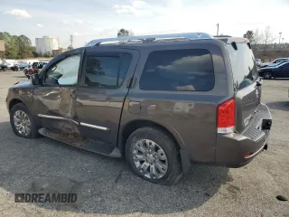 2015 Nissan Armada Platinum z VIN 5N1BA0NF1FN608684, wystawiony jako Copart lot #49003675 z przebiegiem 150 236 mil mil oraz Szkoda całkowita • Salvage title. Historia ofert i sprzedaży dostępna na DreamBid. Obrazek 2.