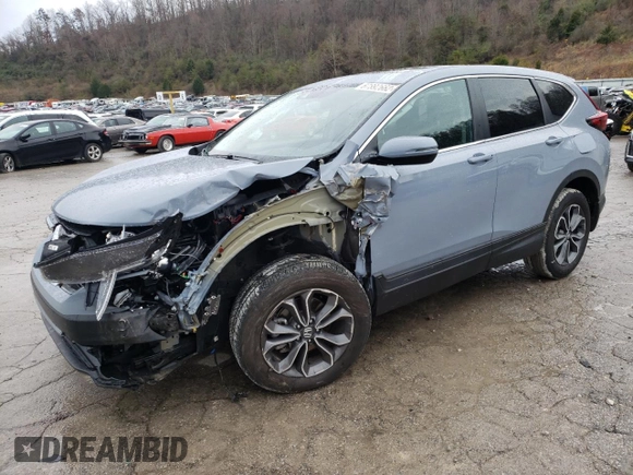 2022 Honda CR-V EX with VIN 5J6RW2H58NA002057, listed as a Copart auction lot 67892662 with 8,165 mi miles. Bid and sale history available at carsss.com. Image 1.