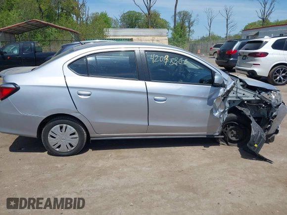 2023 Mitsubishi Mirage ES with VIN ML32FUFJ5PHF04057, listed as a IAAI auction lot 42098868 with 35,604 mi miles and . Bid and sale history available at DreamBid. Image 13.