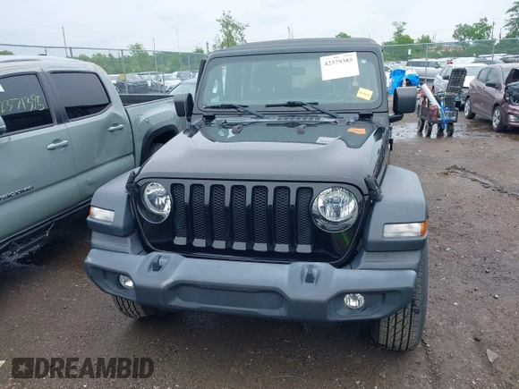 2018 Jeep Wrangler Unlimited Sport S with VIN 1C4HJXDG3JW150232, listed as a IAAI auction lot 42379385 with 60,679 mi miles and . Bid and sale history available at DreamBid. Image 12.