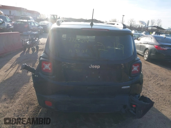 2018 Jeep Renegade Latitude with VIN ZACCJABB7JPH15240, listed as a IAAI auction lot 41727971 with 96,853 mi miles and . Bid and sale history available at carsss.com. Image 16.