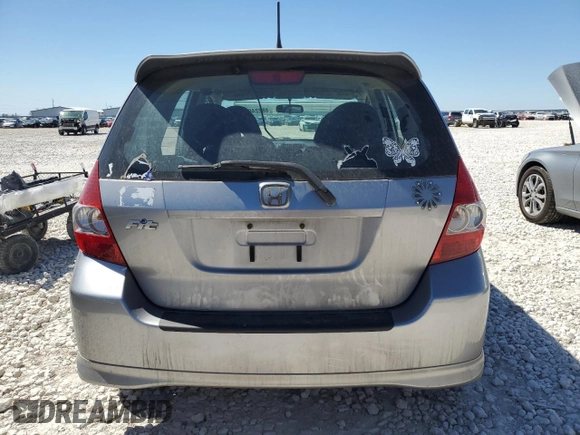 2007 Honda Fit Sport with VIN JHMGD38637S041653, listed as a Copart auction lot 48224085 with 121,493 mi miles and Salvage Title. Bid and sale history available at carsss.com. Image 6.
