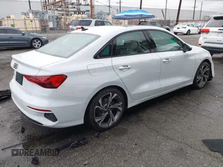 2023 Audi A3 Premium with VIN WAUAUDGY3PA048900, listed as a IAAI auction lot 41783283 with 14,585 mi miles. Bid and sale history available at carsss.com. Image 4.
