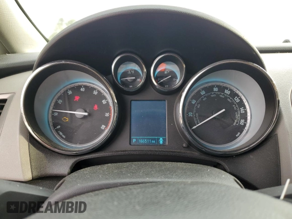 2012 Buick Verano with VIN 1G4PP5SK5C4208891, listed as a Copart auction lot 52537515 with 166,511 mi miles and Salvage title. Bid and sale history available at DreamBid. Image 9.