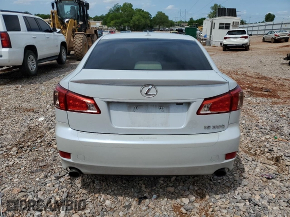 2011 Lexus IS 250 with VIN JTHBF5C24B5138307, listed as a Copart auction lot 54593805 with 191,395 mi miles and Clean Title. Bid and sale history available at DreamBid. Image 6.