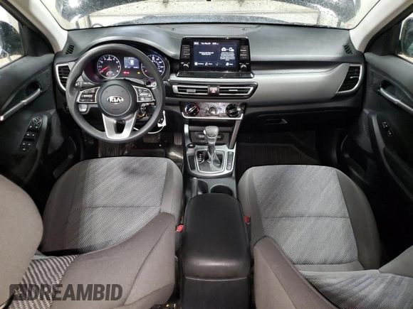2021 Kia Seltos LX with VIN KNDEPCAA0M7144901, listed as a Copart auction lot 57679045 with 100,685 mi miles and Salvage title. Bid and sale history available at DreamBid. Image 8.