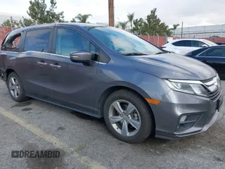 2019 Honda Odyssey EX with VIN 5FNRL6H56KB069085, listed as a IAAI auction lot 41923928 with 96,331 mi miles. Bid and sale history available at carsss.com. Image 1.