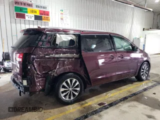 2016 Kia Sedona SX with VIN KNDMC5C10G6155746, listed as a Copart auction lot 51518415 with 181,030 mi miles and Salvage Title. Bid and sale history available at carsss.com. Image 3.