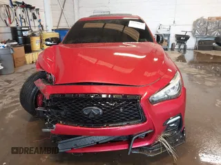 2021 Infiniti Q50 Red Sport 400 z VIN JN1FV7DR6MM881107, wystawiony jako IAAI lot #42370115 z przebiegiem 45 999 mil mil oraz . Historia ofert i sprzedaży dostępna na DreamBid. Obrazek 11.