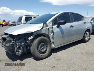 2020 Nissan Versa S with VIN 3N1CN8DVXLL806201, listed as a Copart auction lot 60115975 with 59,630 mi miles and Salvage title. Bid and sale history available at DreamBid. Image 1.