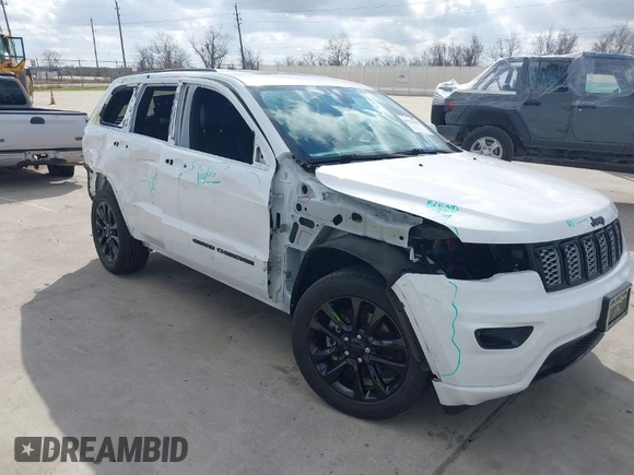 2021 Jeep Grand Cherokee Laredo X with VIN 1C4RJEAG9MC713822, listed as a IAAI auction lot 41527043 with 45,143 mi miles and . Bid and sale history available at DreamBid. Image 1.