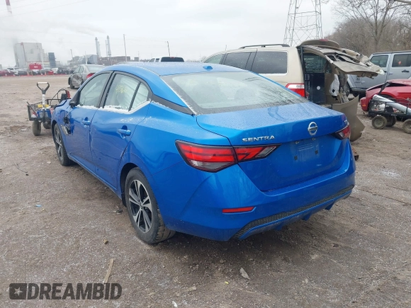 2021 Nissan Sentra SV with VIN 3N1AB8CV0MY271062, listed as a IAAI auction lot 41561631 with 65,999 mi miles and . Bid and sale history available at DreamBid. Image 3.