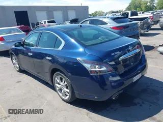 2014 Nissan Maxima S with VIN 1N4AA5AP8EC462019, listed as a IAAI auction lot 42658030 with 105,867 mi miles and . Bid and sale history available at DreamBid. Image 3.