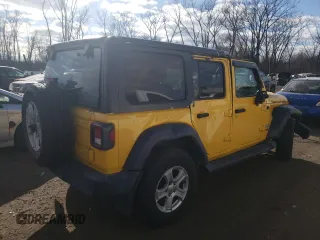 2019 Jeep Wrangler Unlimited Sport with VIN 1C4HJXDG1KW579578, listed as a Copart auction lot 88241065 with 69,083 mi miles and Salvage title. Bid and sale history available at DreamBid. Image 3.