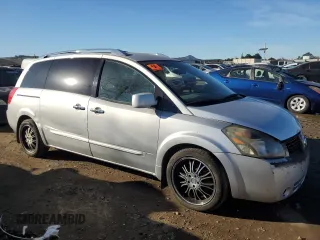 2007 Nissan Quest S with VIN 5N1BV28U07N101853, listed as a Copart auction lot 87905775 with 132,778 mi miles and Salvage Title. Bid and sale history available at carsss.com. Image 4.