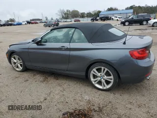 2015 BMW 2 Series 228i with VIN WBA1K5C57FV474037, listed as a Copart auction lot 87857635 with 91,333 mi miles and Salvage title. Bid and sale history available at DreamBid. Image 2.
