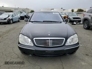 2001 Mercedes-Benz S-Class 6.0L with VIN WDBNG78J01A190075, listed as a Copart auction lot 80947634 with 94,616 mi miles and Clean Title. Bid and sale history available at carsss.com. Image 5.