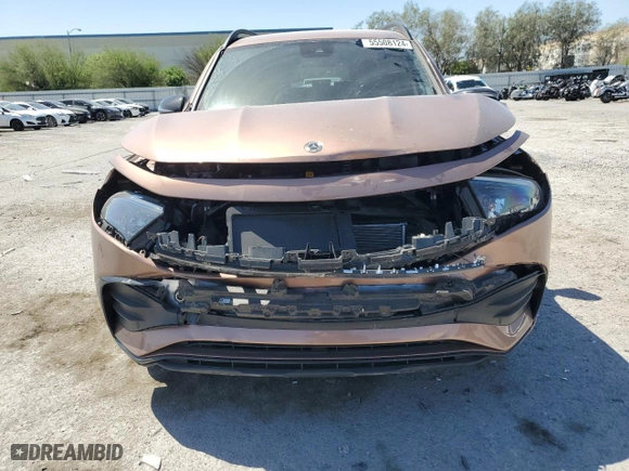 2023 Mercedes-Benz EQB with VIN W1N9M0KB4PN047337, listed as a Copart auction lot 55508124 with 13,537 mi miles and Salvage Title. Bid and sale history available at carsss.com. Image 5.