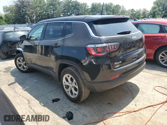 2024 Jeep Compass Sport with VIN 3C4NJDAN8RT173303, listed as a Copart auction lot 59729975 with 3,612 mi miles and Salvage title. Bid and sale history available at DreamBid. Image 2.