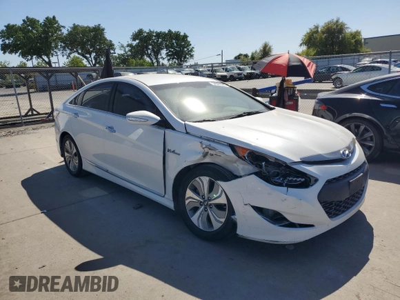 2013 Hyundai Sonata with VIN KMHEC4A44DA079898, listed as a Copart auction lot 54021585 with 203,599 mi miles and Salvage Title. Bid and sale history available at carsss.com. Image 4.