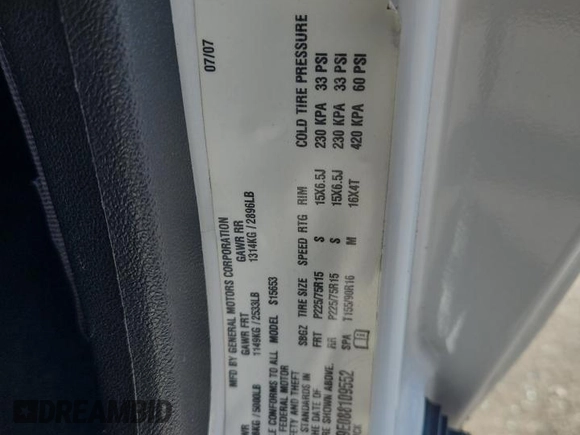 2008 GMC Canyon SLE1 with VIN 1GTCS19E088109552, listed as a Copart auction lot 65279225 with 191,816 mi miles and Salvage title. Bid and sale history available at DreamBid. Image 12.