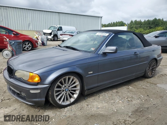2003 BMW 3 Series 330Ci z VIN WBABS53483JU98376, wystawiony jako Copart lot #74198354 z przebiegiem 182 729 mil mil oraz Czysty tytuł • Clean title. Historia ofert i sprzedaży dostępna na DreamBid. Obrazek 1.