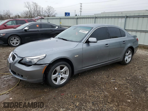 2008 BMW 5 Series 535i with VIN WBANW13508CN56172, listed as a Copart auction lot 50490425 with Not Provided miles and Salvage Title. Bid and sale history available at carsss.com. Image 1.