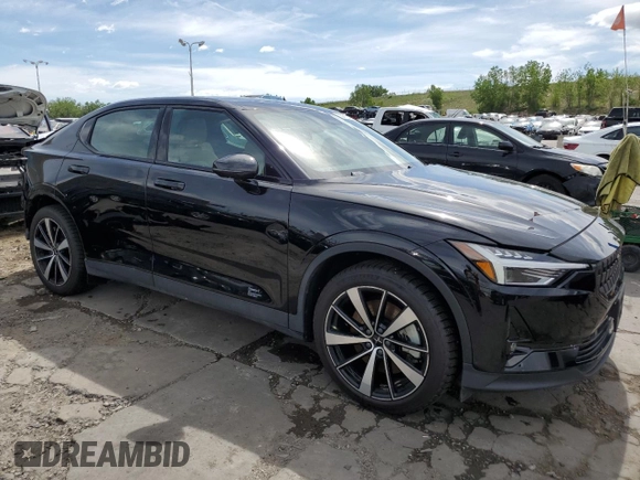 2022 Polestar 2 with VIN LPSED3KA4NL075526, listed as a Copart auction lot 55479044 with 9,220 mi miles and Salvage Title. Bid and sale history available at carsss.com. Image 4.