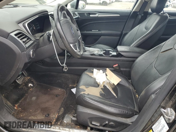 2014 Ford Fusion Titanium Hybrid with VIN 3FA6P0RU3ER219947, listed as a Copart auction lot 53566235 with 186,846 mi miles and Salvage Title. Bid and sale history available at carsss.com. Image 7.