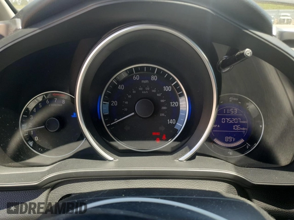 2017 Honda Fit EX with VIN 3HGGK5G72HM703246, listed as a Copart auction lot 59188525 with 75,207 mi miles and Salvage title. Bid and sale history available at DreamBid. Image 9.
