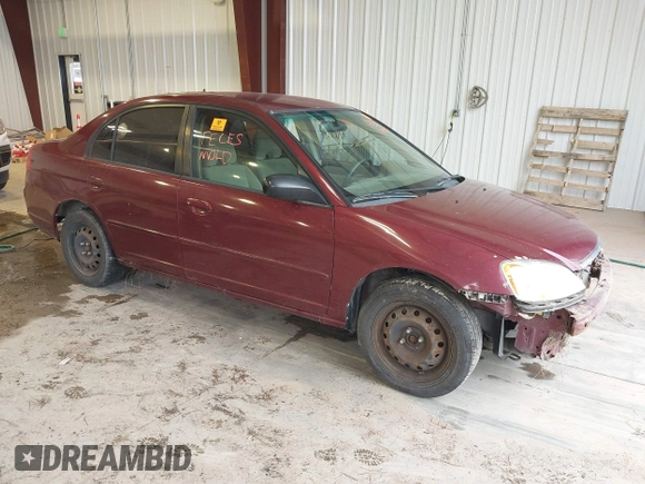 2003 Honda Civic LX with VIN 2HGES16513H609589, listed as a IAAI auction lot 42188876 with Not Provided miles and . Bid and sale history available at DreamBid. Image 1.