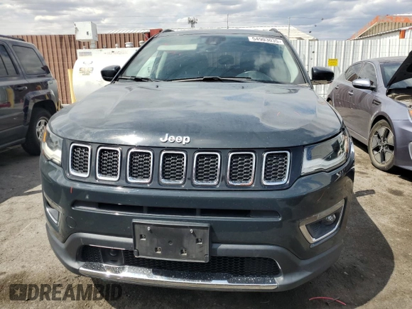 2018 Jeep Compass Limited z VIN 3C4NJCCB0JT367938, wystawiony jako Copart lot #54903035 z przebiegiem 50 310 mil mil oraz Szkoda całkowita • Salvage title. Historia ofert i sprzedaży dostępna na DreamBid. Obrazek 5.
