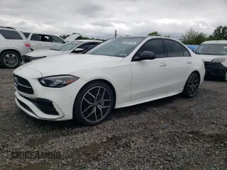 2024 Mercedes-Benz C 300 with VIN W1KAF4HBXRR186127, listed as a Copart auction lot 58901705 with 6,697 mi miles and Salvage title. Bid and sale history available at DreamBid. Image 1.