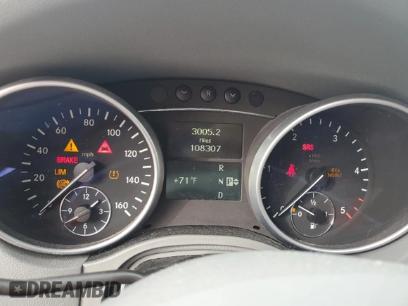 2010 Mercedes-Benz M 350 with VIN 4JGBB2FB2AA594847, listed as a Copart auction lot 50741445 with 108,307 mi miles and Salvage Title. Bid and sale history available at DreamBid. Image 9.