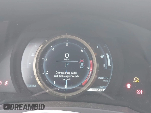 2014 Lexus IS 350 with VIN JTHBE1D28E5007718, listed as a IAAI auction lot 41915732 with 108,492 mi miles and . Bid and sale history available at DreamBid. Image 16.