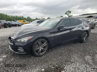 2015 Infiniti Q50 Sport with VIN JN1BV7AP2FM358154, listed as a Copart auction lot 55402455 with 154,630 mi miles and Salvage title. Bid and sale history available at DreamBid. Image 1.