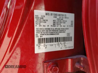 2021 Ford Mustang Mach-E Premium with VIN 3FMTK3SU5MMA03399, listed as a Copart auction lot 45733184 with Not provided miles and Salvage title. Bid and sale history available at DreamBid. Image 12.