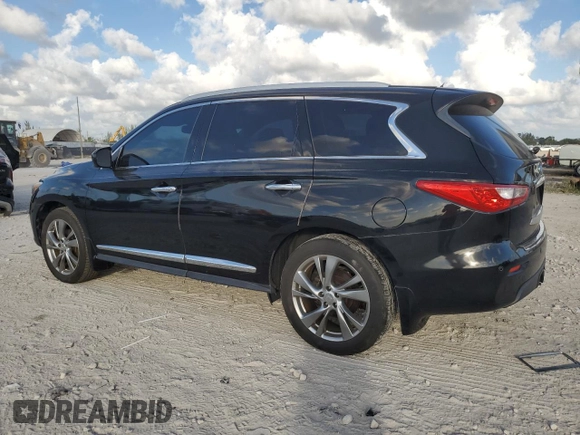 2013 Infiniti JX35 with VIN 5N1AL0MMXDC318989, listed as a Copart auction lot 77993874 with 51,097 mi miles and Non Repairable. Bid and sale history available at carsss.com. Image 2.
