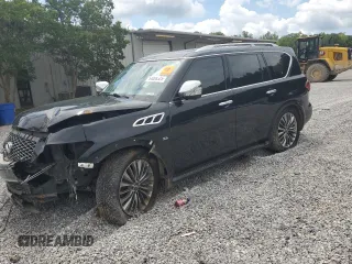 2016 Infiniti QX80 with VIN JN8AZ2NEXG9125351, listed as a Copart auction lot 64069325 with 201,269 mi miles and Salvage title. Bid and sale history available at DreamBid. Image 1.
